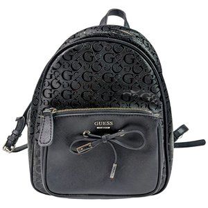 Guess Black Mini Backpack G Logo Embossed Purse Bag SG684030